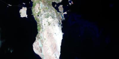 Kat jeyografik nan Bahrain satelit