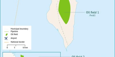 Bahrain tèminal ayewopò kat jeyografik