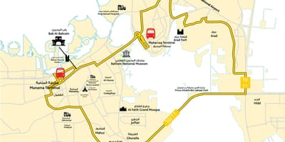 Kat jeyografik nan Bahrain lekòl kondwi wout